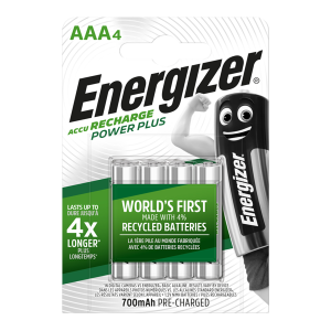 Energizer AAA 700mAh Recharge Power Plus, Pack of 4