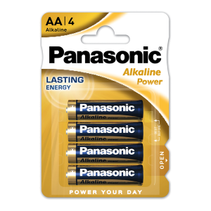 Panasonic AA Alkaline Power, Pack of 4