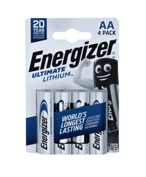 Energizer AA Ultimate Lithium, Pack of 4