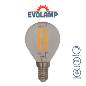 EVOLAMP Dimmable LED Filament Golfball SES/E14