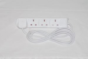 Powermaster 4 way 2 metre Extension Lead